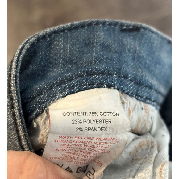 Apple Bottom Womens Y2K Embroidered Stretch Low Rise Denim Jeans Blue Sz 9/10 - Picture 13 of 14